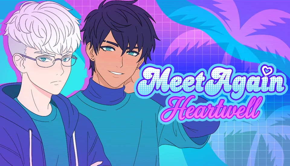 Meet Again: Heartwell key art, a seaside town café