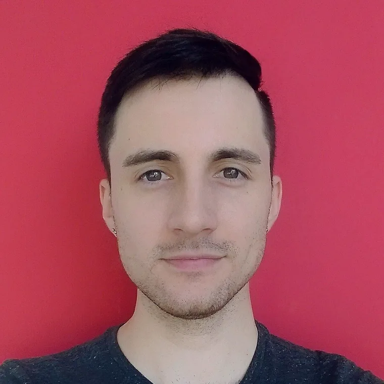 Portrait of Peter Milko, founder of Sad Slime Games